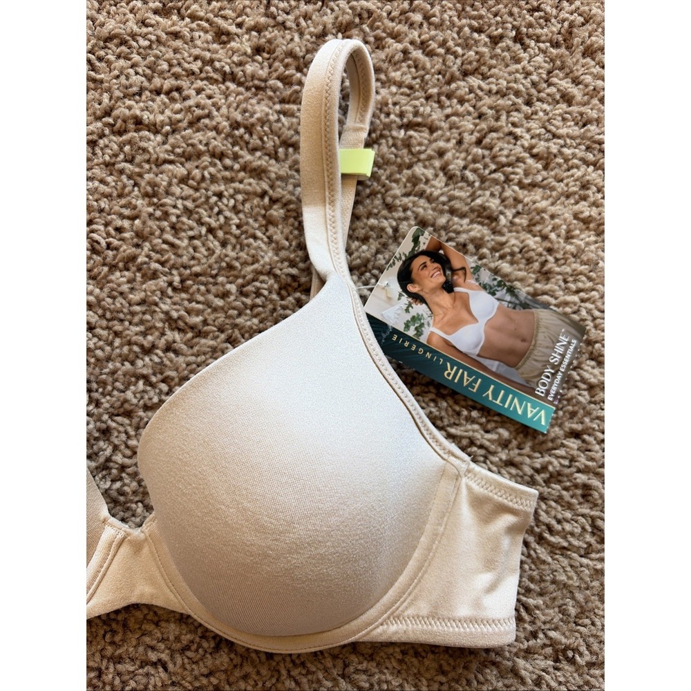 Vanity Fair Body Shine Full Coverage Underwire Contour Bra 75298 Nude Beige 34B - Picture 5 of 12